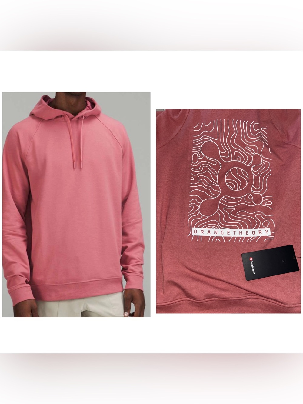 NWT Lululemon City Sweat Pullover Hoodie Orange Theory MS/WM